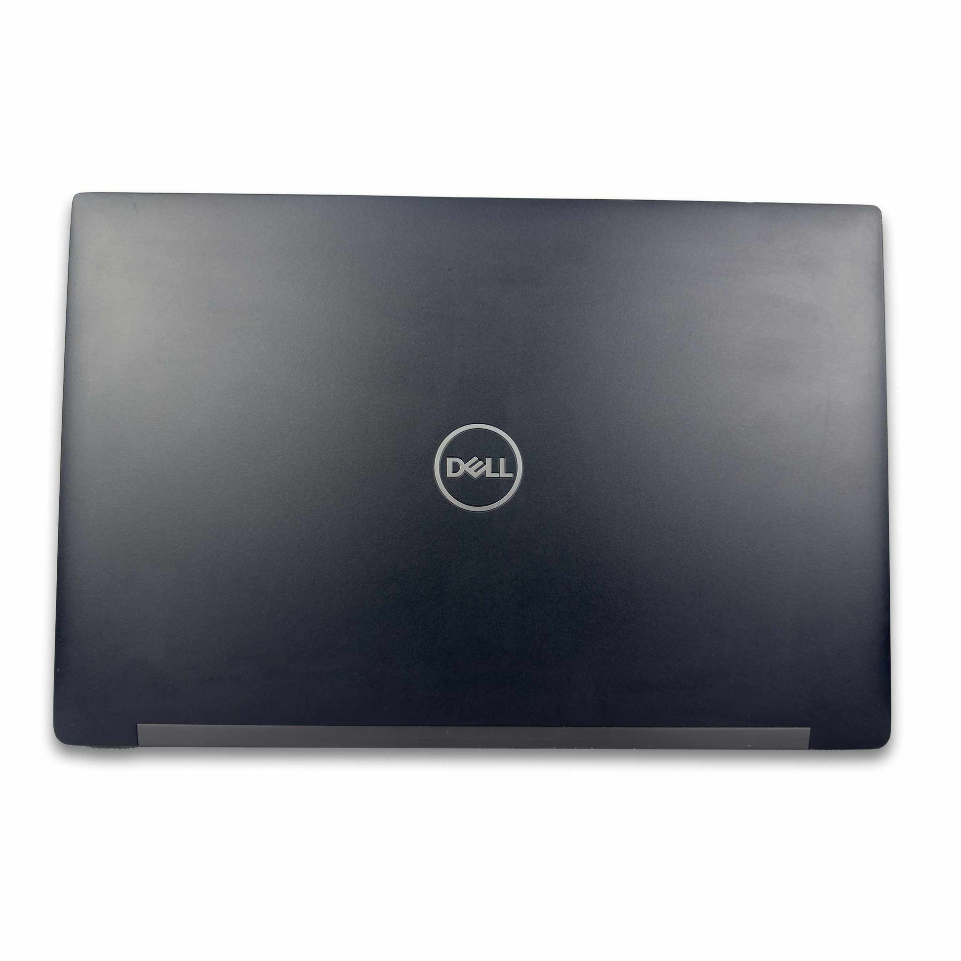 Top view of a Dell Latitude 7490 laptop, refurbished high-performance business laptop, available for purchase in UAE.