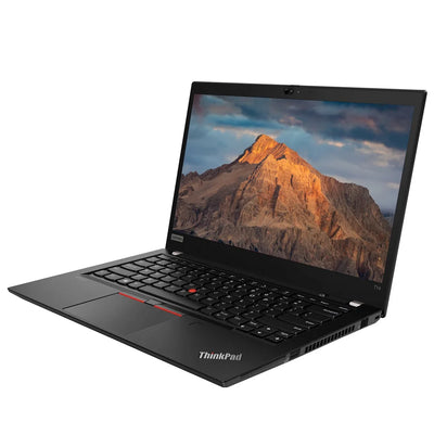 Lenovo thinkpad t14 G1 with a mountain on screen-Right