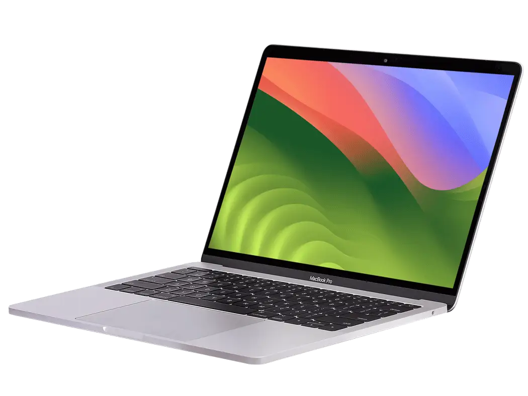 Apple MacBook A1708 (2017) 13.3" Retina Display, Intel Core i5, 8GB RAM, Space Gray laptop shown open on a white background.