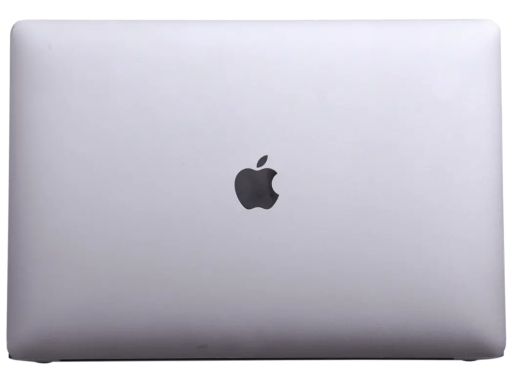 Apple MacBook Pro A1990 2018 Space Gray closed lid with logo visible - Best MacBook UAE, Refurbished MacBook at reasonable price.