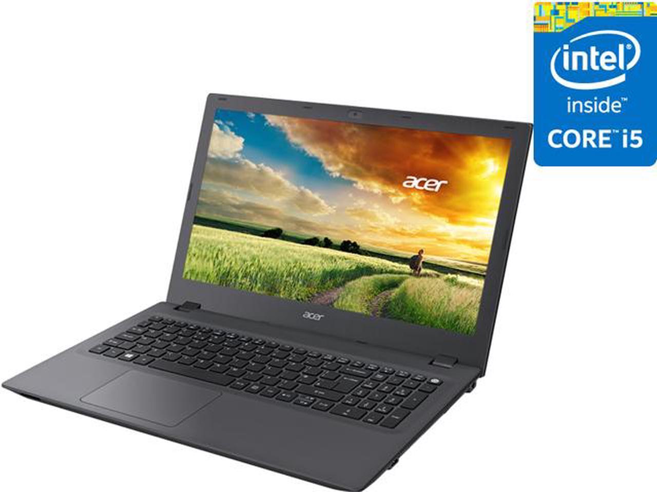 Acer Aspire E5-573 - 15.6" HD, Intel Core i3-5005U, 4GB RAM, 500GB HDD, Windows 10 Home, Black (Renewed)