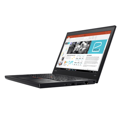 Lenovo ThinkPad X270 12.5" HD screen, Intel i5-7200U, 8GB RAM, 256GB SSD, Windows 10 Pro, Black, refurbished business laptop, Buy refurbished laptops UAE