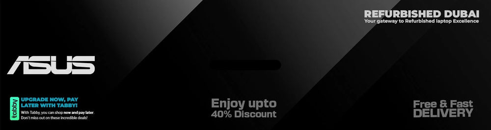 Black Refurbished Asus Laptops banner