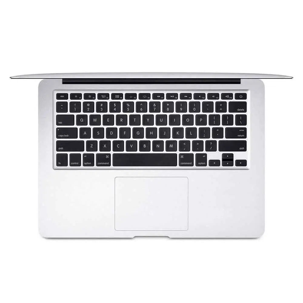Apple macbook air 1466 with black keyboard on a white background