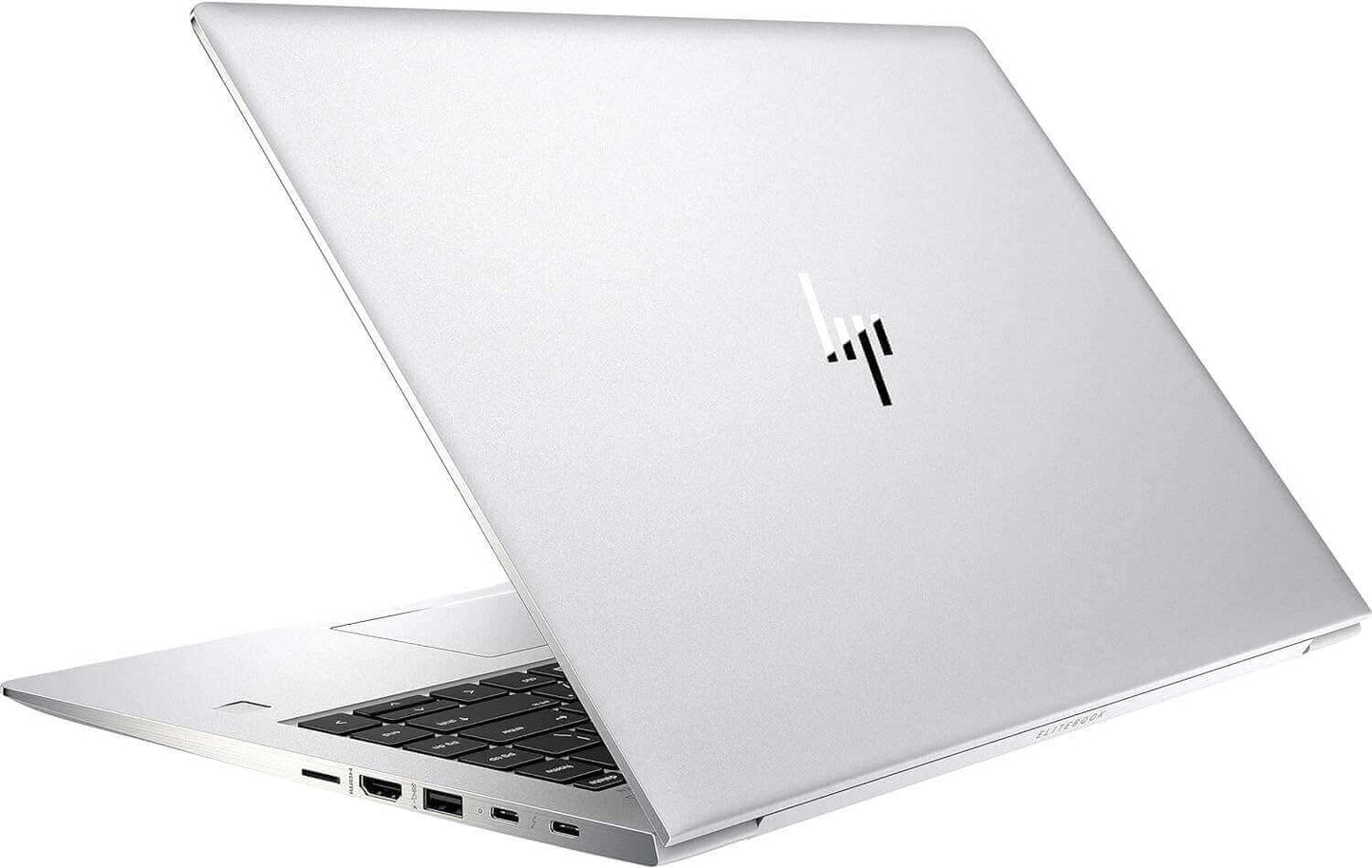 HP EliteBook 1040 G4 silver laptop, 14" FHD display, Intel i5, 8GB RAM, 256GB SSD, available at affordable used computer shops in Dubai