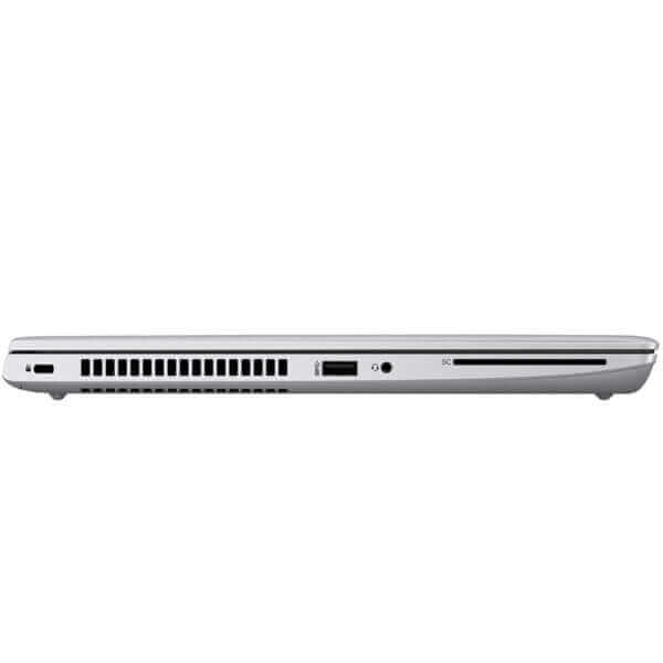 Side view of HP ProBook 640 G4 laptop showing USB and connectivity ports, available for purchase as a refurbished business laptop in UAE.