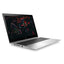 Laptop with a colorful leaf design on the screen against a white background