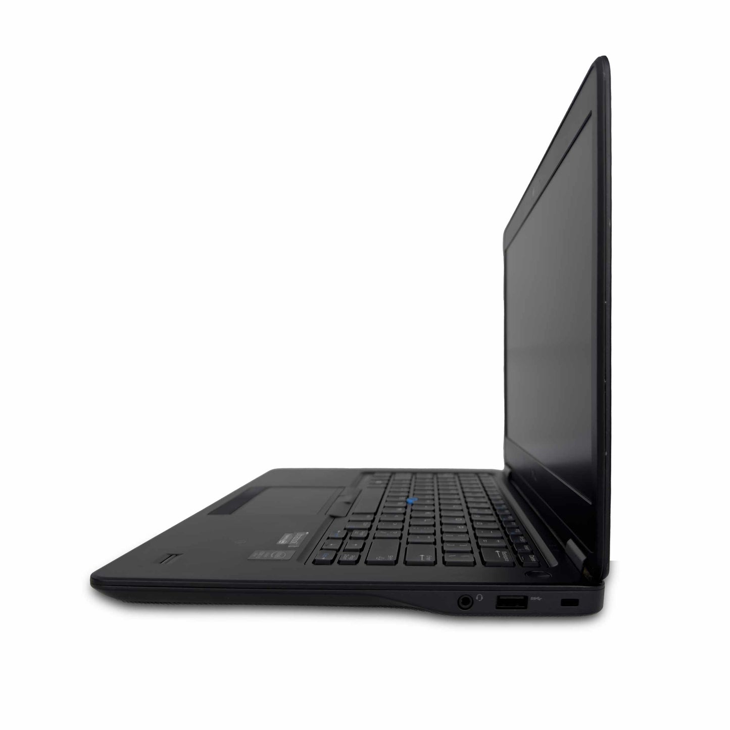 Side view of Dell Latitude 7450 business laptop with 14-inch display, Intel Core i5, 8GB RAM, 256GB SSD, and USB ports in UAE.