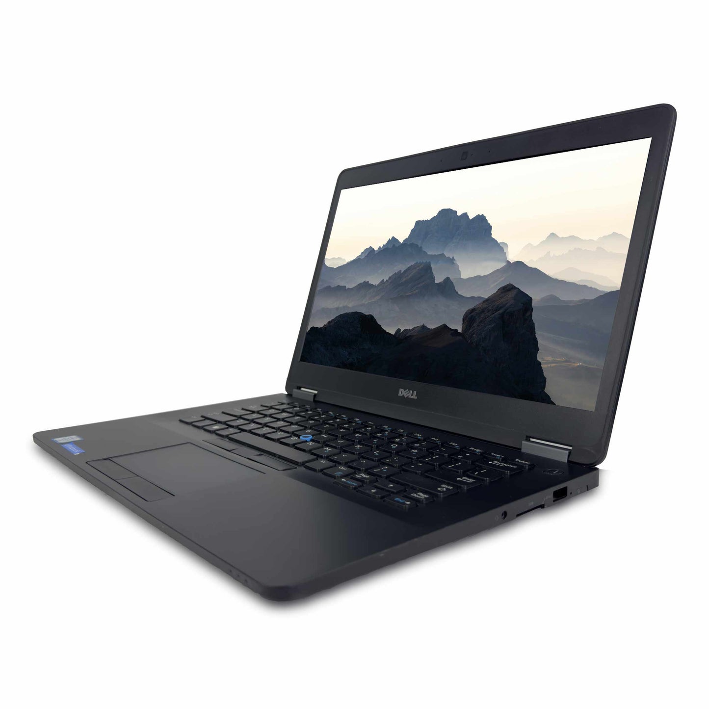 Dell Latitude E7470 laptop with 14" FHD display, Intel Core i5, 8GB RAM, 256GB SSD, Windows 10 Pro, black, available at Dubai used computer shops