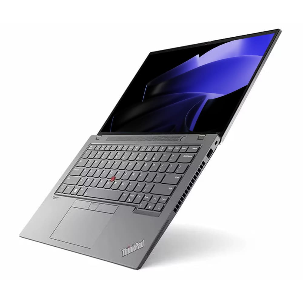 Laptop with ThinkPad logo on a white background