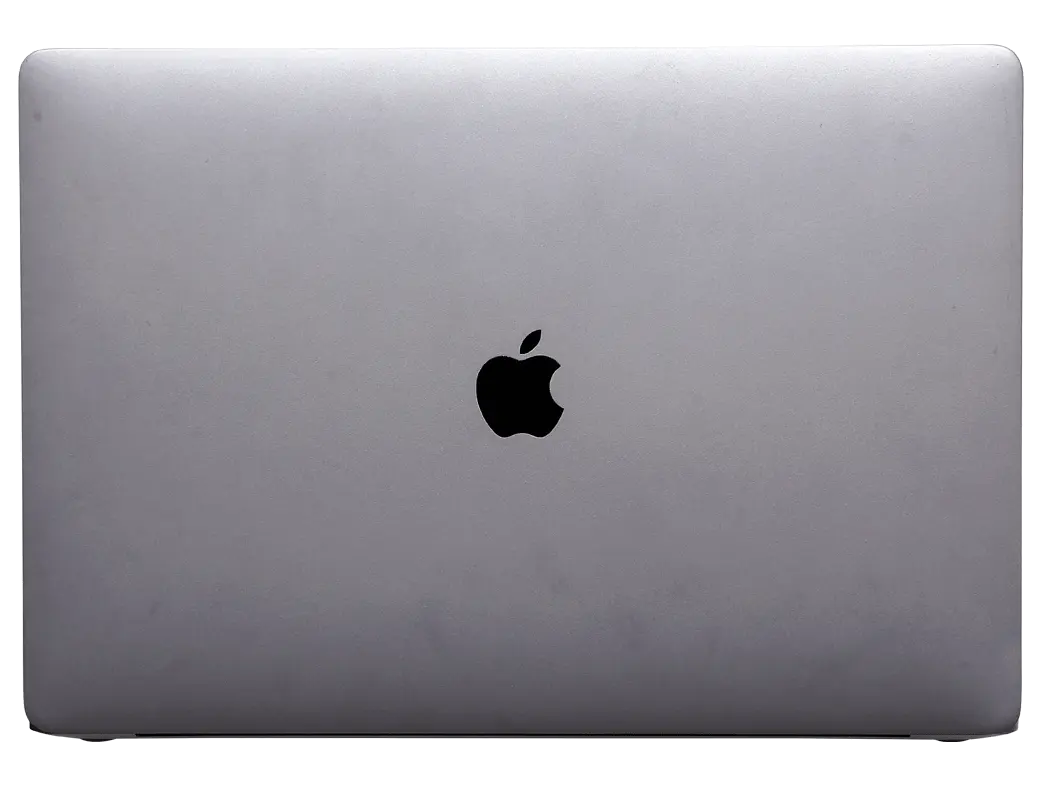 Rear view of Apple MacBook Pro A2141 2019 in Space Gray, showing the Apple logo on the closed lid.