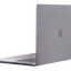 Space Gray Apple MacBook Pro A2141 (2019) laptop with 16" Retina display, viewed from the back left. Buy MacBook Pro in UAE.