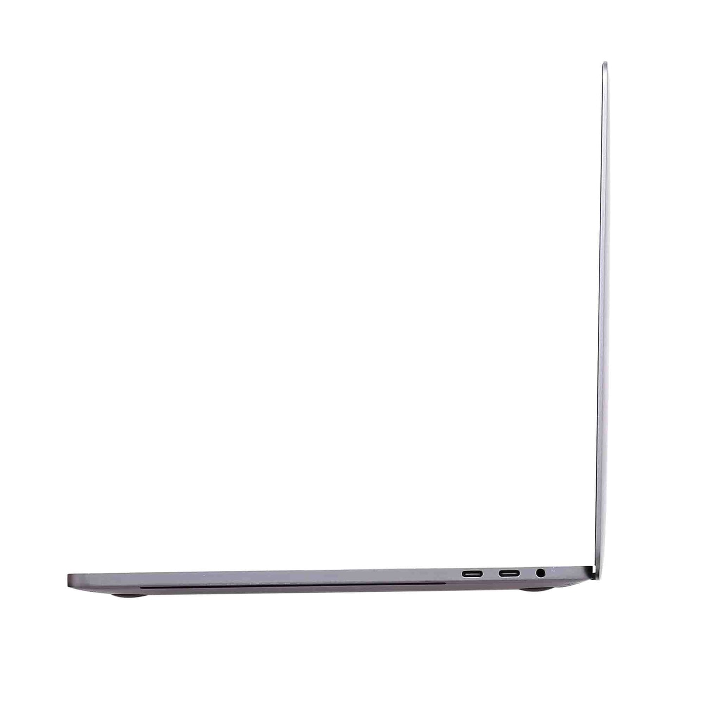 Side view of Apple MacBook Pro A1989 (2018) with 13" Retina Display, Intel Core i7, 16GB RAM, 512GB SSD in Space Gray (Renewed) - Best MacBook UAE