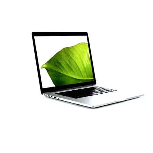 Apple MacBook Pro A1398 (Late 2013) with 15.4" Retina Display, Intel Core i7, 16GB RAM, 256GB SSD, NVIDIA Graphics, Silver - Renewed.