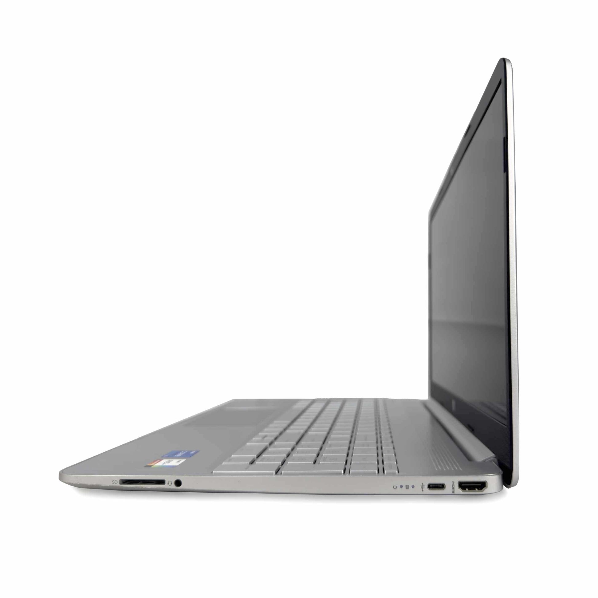 Side view of HP 15-dy2045nr refurbished laptop with Intel Core i5, 16GB RAM, 256GB SSD, available in UAE, Dubai, Sharjah