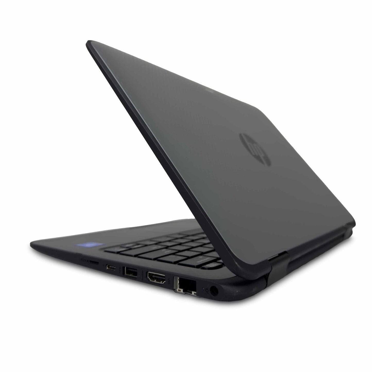 Back view of HP ProBook x360 11 G1 refurbished laptop with Intel Pentium N4200, 4GB RAM, and 128GB storage available in UAE Dubai Sharjah