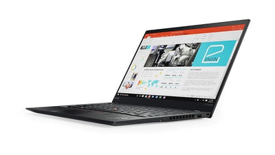 Lenovo ThinkPad X1 Carbon Gen 6 14" HD laptop, Intel i5-8250U, 8GB RAM, 256GB SSD, Windows 10 Pro, Black, refurbished business laptop for sale