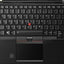 Lenovo ThinkPad Yoga 260 keyboard view with touchpad and trackpoint.