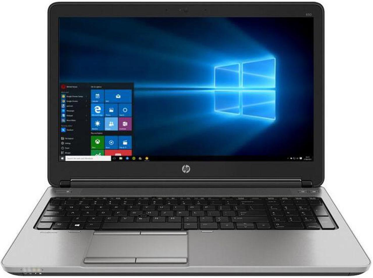 HP ProBook 650 G2 - 15.6" FHD, Intel Core i5-6th Gen, 8GB RAM, 256GB SSD, Windows 10 Pro, Black (Renewed)